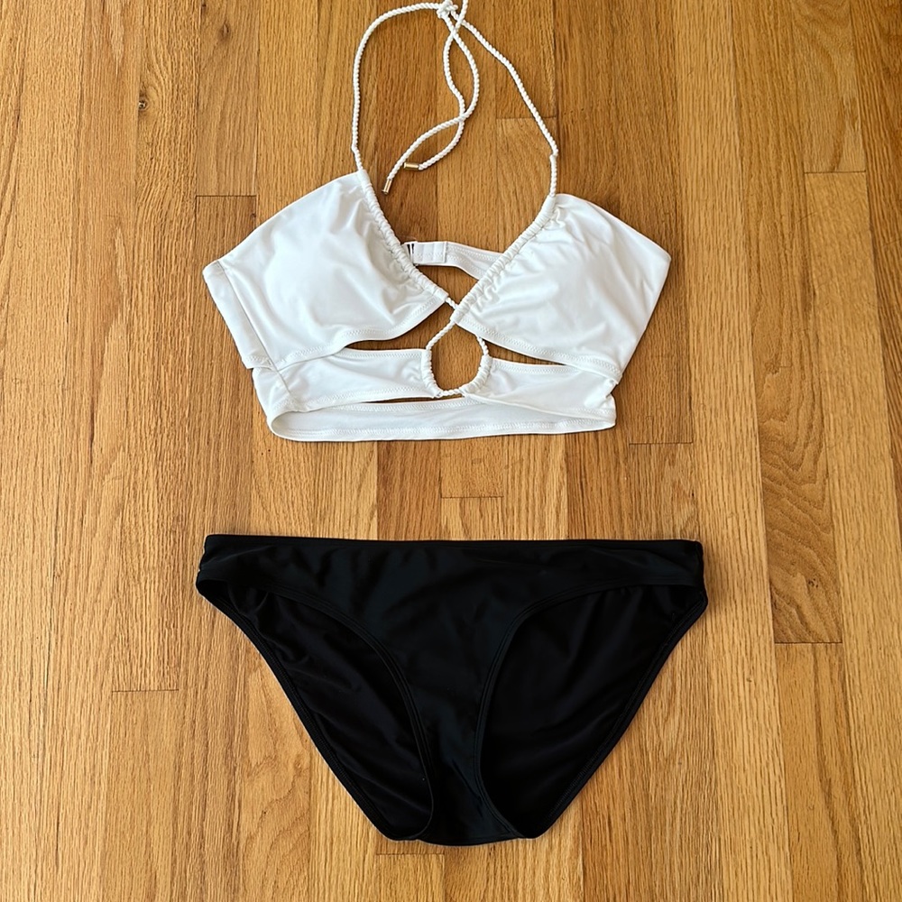 Aerie White Bikini Top